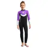 Nuevo Traje de Buceo Infantil 2.5mm de una Pieza Caliente de Invierno para Niñas, de Manga Larga a Prueba de Frío para Snorkel, Surf, Traje contra Medusas
