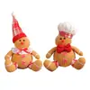 Colgante Creativo de Muñeco de Hombre de Jengibre Navideño, Muñeco de Dibujos Animados Navideño, Colgante de Muñeco, Accesorios de Decoración para Árbol de Navidad, Atrezzo