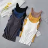 Ropa interior de capa base a la moda para primavera y verano, nuevo estilo, chaleco acolchado acanalado, sujetador todo en uno que se puede usar por fuera