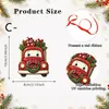 Adornos de madera de hombre de jengibre y oso de dibujos animados más vendidos transfronterizos para árbol de Navidad, decoraciones navideñas para el hogar y la sala de estar
