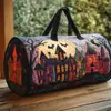Nueva estación independiente transfronteriza Bolsa de viaje de Halloween y Navidad, bolso de mano casual de moda con estampado para mujer, bolso de yoga