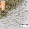 Sinfonia de Arte de Unhas Celebridade da Internet Ponto Checo Diamante de Fundo Pontiagudo Novo Diamante Empilhado Tridimensional Unha Diamante de Cristal de Vidro Decoração Acessórios de Arte de Unhas