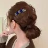 Pinza para el pelo estilo vintage con estampado de leopardo para mujer, pinza para flequillo, pinza BB para arreglar mechones sueltos, elegante pasador, accesorio para el pelo