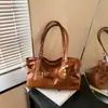 Bolsa Simples para o Dia a Dia Bolsa Plissada Fashion 2026 Ombro Único de Mão Estilo Coreano Nicho Bolsa de Axila Feminina Grande Capacidade Bolsa da Moda