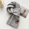 Bufanda de Lana Gruesa Cálida Versátil Tejida Gatito Lindo Estilo Japonés Imitación Lana Agradable a la Piel Snood Tejido
