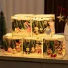 Luz de Noche Magia Navideña Cubo Mágico DIY Luz de Noche Fiesta de Animales de Dibujos Animados Espejo Cubo Mágico Navideño Luz de Noche