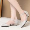 Sandálias Plataforma Femininas 2023 Novo Estilo Sola Plataforma Sapatos de Verão Roupa Externa para Mãe Sola Grossa Fivela Trançada Sandálias Romanas