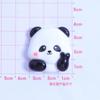 Panda de Dibujos Animados Huahua Pegamento de Crema DIY Pasador Casero Funda para Teléfono Móvil Accesorios de Resina Imán para Refrigerador Material para Joyería
