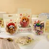 Sacos Plásticos com Zíper Cartoon Atacado para Produtos Assados, Sacos para Embalagem de Confeitaria Floco de Neve, Sacos Stand-Up para Biscoitos