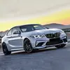 Adecuado para Kit de Carrocería Modificado a M2C para Serie 2 de BMW, Parachoques Delantero Modificado a M2C para F22, Parachoques Trasero, Faldones Laterales, Escape Cuádruple, Kit de Carrocería Completo