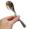 Cuchara de Martillo Panal Vintage Cuchara para Fruta Cuchara de Martillo de Acero Inoxidable Cuchara para Postre Cuchara para Comer para Niños de Alto Valor