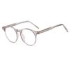 Armação Tr90 Óculos Anti-Luz Azul Femininos Moda Redondo Grande Acetato Pino Armação Preta Óculos Ópticos de Grau
