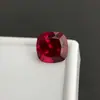 Rubí Sangre de Paloma Cultivado en Laboratorio Método de Extracción Corte Cushion Piedra Suelta Piedra Principal Suministro de Fábrica