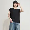 Camiseta de Punto con Pliegues Texturizados de Manga Corta y Cuello Redondo con Aberturas en Hombros y Laterales, Mangas Largas Irregulares y Dobladillo Plisado de Fábrica Issey Miyake