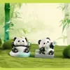 Figurilla de Caja Misteriosa Diaria HuaHua Temática de Panda Adorno de Resina Decoración Linda para el Hogar
