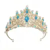 Corona Nupcial Popular Transfronteriza Corona de Cristal Boda Cumpleaños Accesorios Vestido de Princesa Diadema de Pedrería Estilo Europeo