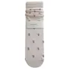 Calcetines Rosas de Encaje Miu Estilo Ballet Suxinaimin para Mujer, Delgados Huecos Estilo Crema Holgados para Primavera y Otoño