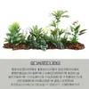 Venta al por mayor spot combinación de plantas verdes artificiales macetero exterior departamento de ventas de calle comercial canaleta para flores decoración de ventana cuadrada