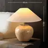 Ornamento de Vento Silencioso Estilo Japonês Sala de Estar Estudo Luminária de Cabeceira Pote de Porcelana Feito à Mão Vasos de Flores Luminária de Mesa de Cerâmica para Hotel Pousada