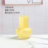 Naranja Durazno Corazón Jarrón Pequeño Arreglo Floral Moderno Sencillo Accesible Lujo Exquisito Flor Seca Hidropónico Adornos Decorativos Jarrón de Vidrio