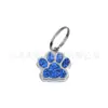 [pingente de pegada de cachorro com glitter tamanho pequeno] produção em liga de zinco de nova plaquinha de identificação para cachorro de estimação 17*18mm
