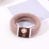 Argola de Toalha Capa de Couro Corda para Cabelo Feminina Anel de Cabelo Cauda Alta Estilo Coreano Elástico de Borracha Sem Costura Simples Grosso Corda de Cabelo Alta Elástica