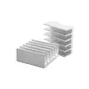 Disipador de calor para chip de CPU 22*22*10mm radiador electrónico fuente de alimentación bloque de aluminio de conducción de calor bloque de disipación de calor DIY