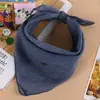 Versão coreana de lenço infantil quadrado pequeno com estampa de bolinhas para meninos e meninas, lenço de bebê, exportação, sucessos da Amazon, lenço para animais de estimação
