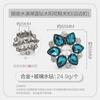 Suministro directo de fábrica accesorios de cristal metal hebilla de zapato extraíble decorativa tacones altos sandalias hebilla decorativa de diamantes de imitación de vidrio