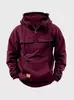 Comercio Exterior Transfronterizo Aliexpress Sudadera con Capucha Juvenil de Otoño e Invierno para Hombre Ropa de Trabajo Sólida Casual Sudadera con Capucha