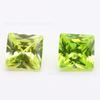 Zircón de Fábrica al por Mayor 7A Cuadrado Ángulo Recto 17# Verde Manzana 18# Verde Manzana Oscuro 3*3-12*12mm