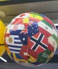 Copa Mundial de Norteamérica 2026 Cadena de Banderas de Fútbol Inflables Bola Colgante KTV Bar Decoraciones de Centro Comercial Adornos Colgantes Bola de Agua