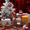 Decorações de Mesa de Árvore de Natal de Madeira Prontas para Uso Transfronteiriço, Arranjo de Atmosfera de Árvore de Natal, Enfeites Pendurados para Decoração de Natal