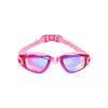 Gafas de natación profesionales de silicona transfronterizas, gafas de natación de competición impermeables con recubrimiento electroplateado antivaho, en stock para adultos de alta definición