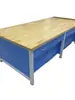Mesa de Experimentos de Artesanía Tecnológica General para Escuelas Primarias y Secundarias Mesa de Práctica Integral Mesa de Trabajo para Metalurgia Carpintería Mesa para Sala de Tecnología Laboral Acero-Madera