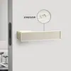 Fechadura de porta minimalista ecológica para uso doméstico, maçaneta de porta interna de madeira de nogueira, magnética, silenciosa, universal para quarto e banheiro
