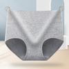 Ropa interior de algodón puro para mujer de cintura alta, color sólido clásico, transpirable, cómoda, algodón puro, entrepierna bacteriostática, calzoncillos abdominales para levantar glúteos
