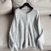 2026 Cardigan Básico de Lã e Fleece Tricotado Jaqueta Suéter Curta para Mulheres Atacado H03FS88002