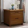 Mesita de noche de madera maciza, diseño sencillo en colores nogal y haya, armario de almacenamiento de mesita de noche ancho y estrecho, estilo chino moderno nuevo en rojo, negro y sándalo rojo dorado