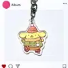 Llavero de Patinaje sobre Hielo Sanrio Estilo Japonés, Colgante Doble Transparente de Acrílico, Lindo Accesorio de Llavero para Mochila de Dibujos Animados