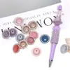 Novas Miçangas Espaçadoras de Cesta de Flores Vazada Cravejadas com Diamantes Simples e Modernas Miçangas de Strass Chaveiro DIY Caneta com Miçangas Acessórios de Joias