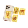 Adesivo de celular de ouro puro 999 Shuibei, casa do tesouro, gato da sorte, Deus da Riqueza, adesivo de ouro de princesa, atraindo clientes, presente para loja de ouro, ouro
