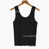 Talla extra Verano Seda de Hielo sin costuras fino chaleco traje de mujer base interior anti-exposición Invisible piel ropa interior tirante de piel