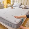 Set de 3 piezas de alfombrilla refrescante de seda de hielo de etileno de grado A, muy vendido en verano, alfombrilla suave de aire acondicionado con frijolitos de hielo, estilo sábana ajustable, lavable a máquina