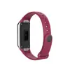 Para Samsung galaxy fit SM-R370 Pulsera Inteligente Correa de Color Sólido con Hebilla Tachonada de Moda