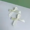 Grampo de Cabelo com Laço de Fita de Cetim de 1cm Acessórios DIY Fita Têxtil Acessórios para Roupa Amarrado à Mão à Máquina em Estoque Pequeno Estilo Chanel