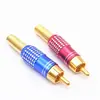 Conector de Solda Plug Colorido 270Rca Banhado a Ouro, Plug Rca, Conector de Solda Rca, Conector de Áudio e Vídeo, Av Rca