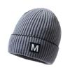 Nuevo gorro frío de otoño e invierno para hombre, moderno, combinable, sencillo, cálido, de punto grueso, gorro de lana con forro polar para exteriores para hombre y mujer.