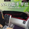 Adequado para 20-25 Modelos de Toyota Rav4, Tapete Protetor Solar para Painel, Tapete Decorativo Protetor Solar para Console de Direção