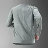 2026 Camiseta deportiva de manga larga de secado rápido para hombre, camiseta de running, ropa para senderismo al aire libre, escalada, fitness, nuevo modelo de primavera y otoño